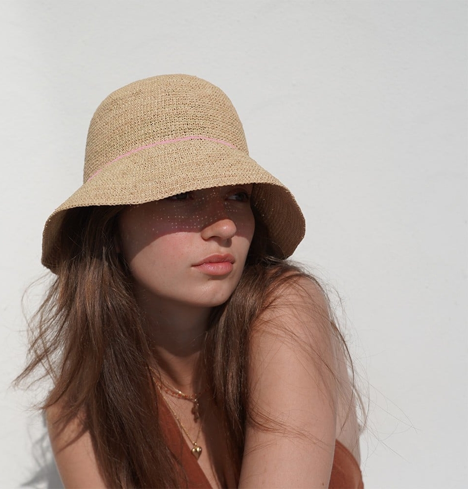 Lovelies Meucci Raffia SUN HAT SM - Hatte & Huer hos Magasin