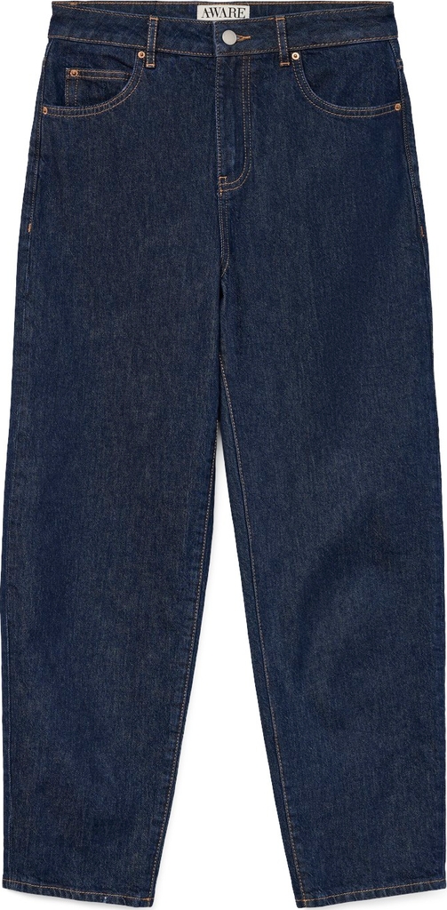 Aware Awbetsy HR MOM DNM Jeans Ba3294 Kvinde Dark Blue Denim/rinse Jeans Straight Fit Str "28/""30" - hos Magasin