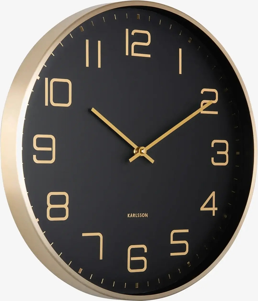 wall clock elegance glow jungle green