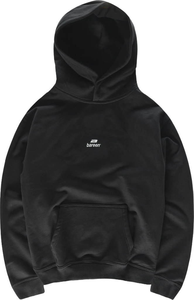 bareen Oversized Hoodie Logo Mand Cloudy Grey