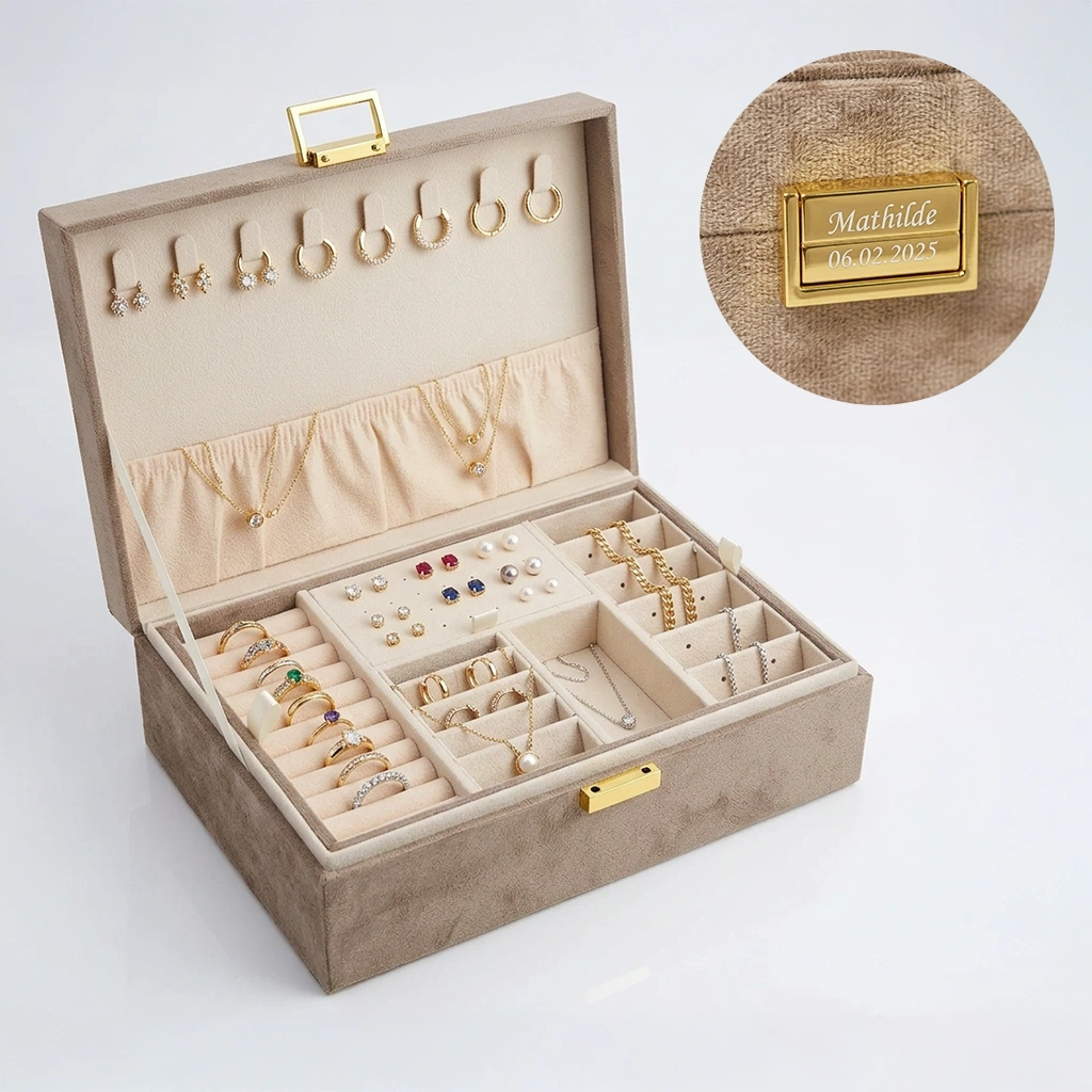 Siersbøl Stort Smykkeskrin Beige Jewellery