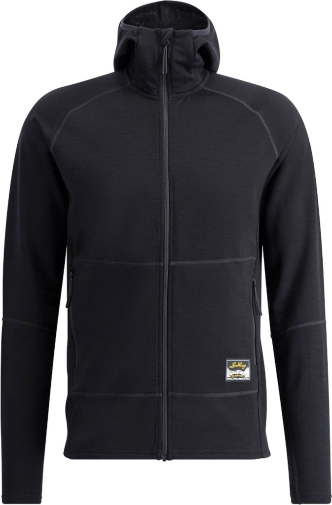 Lundhags Tived Merino Hoodie, mellanlager, herr, svart