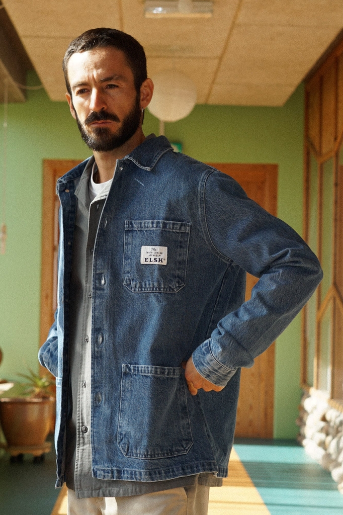 denim men's overshirt