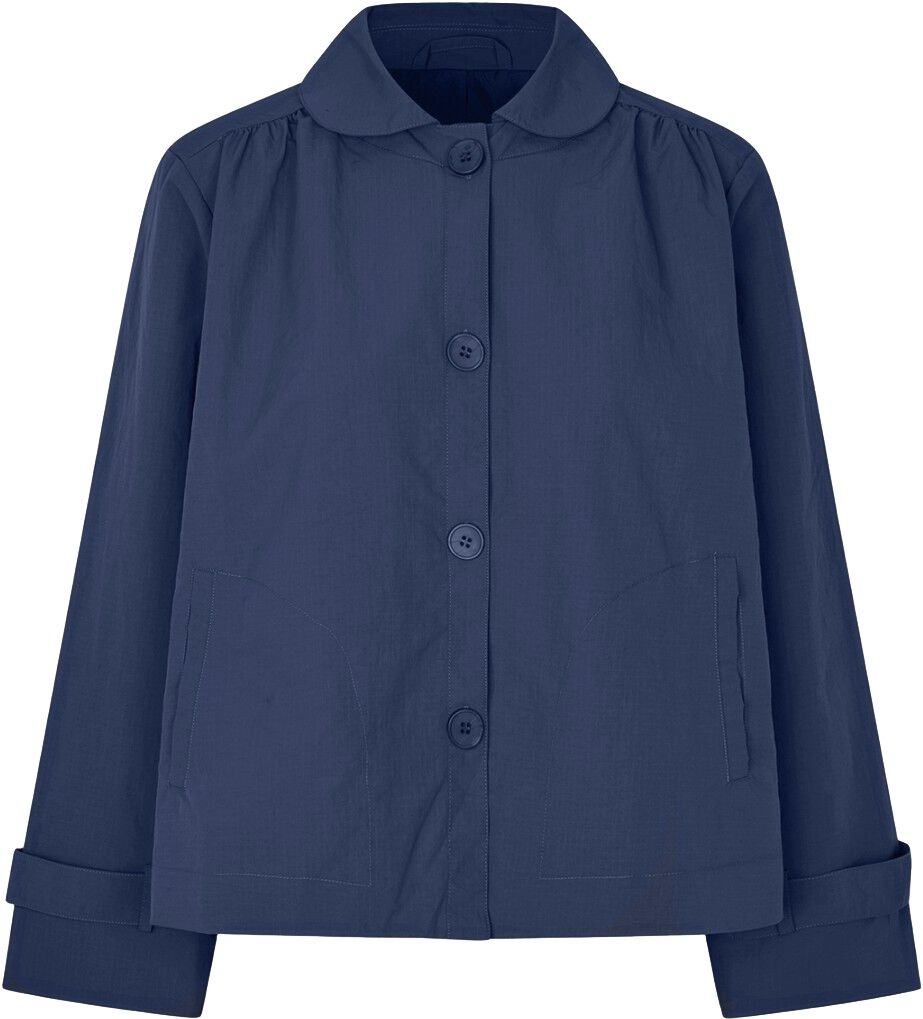 Lollys Laundry Violall Jacket LS Kvinde Dark Blue Overgangsjakker Str XS - hos Magasin