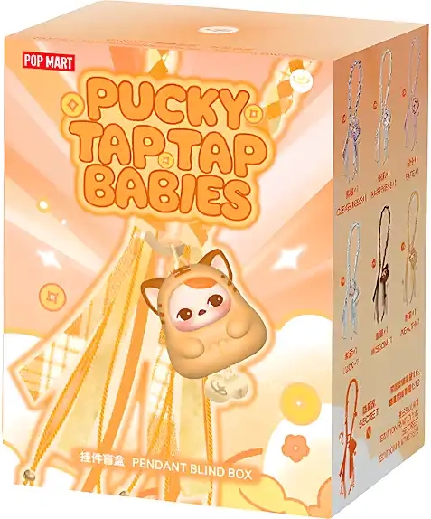pucky tap tap babies nøglering figurer - flere varianter - assorteret