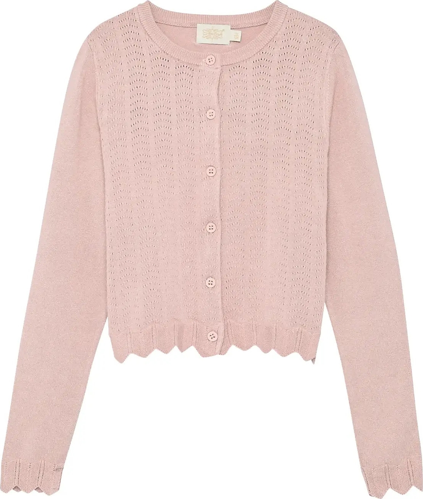 Creamie Cardigan Pointelle - Pink - 152