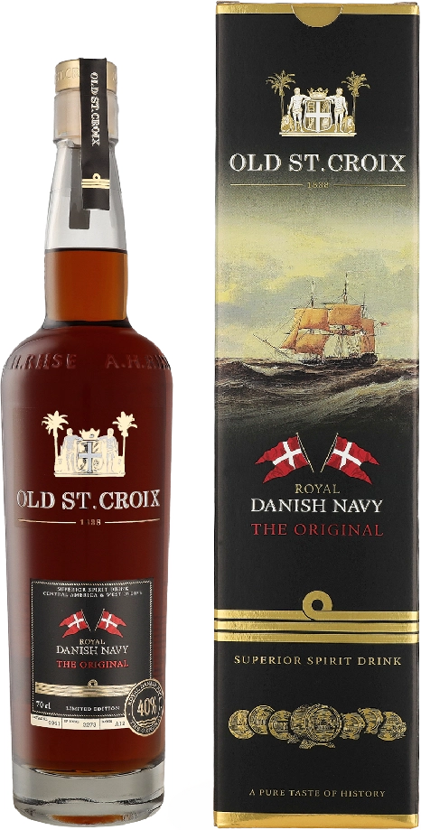 Old St Croix Royal Danish Navy The Original 0.70 liter Rom med gaveæske