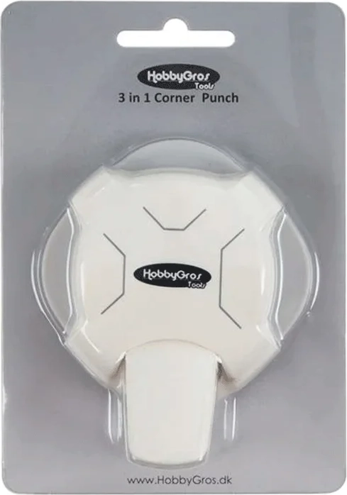 hobbygros tools - 3-i-1 hjørnepunch
