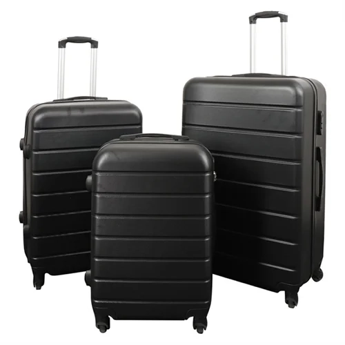 Kofferset - 3 stuks - Exclusieve hardcase goedkope koffers - Roze met strepen