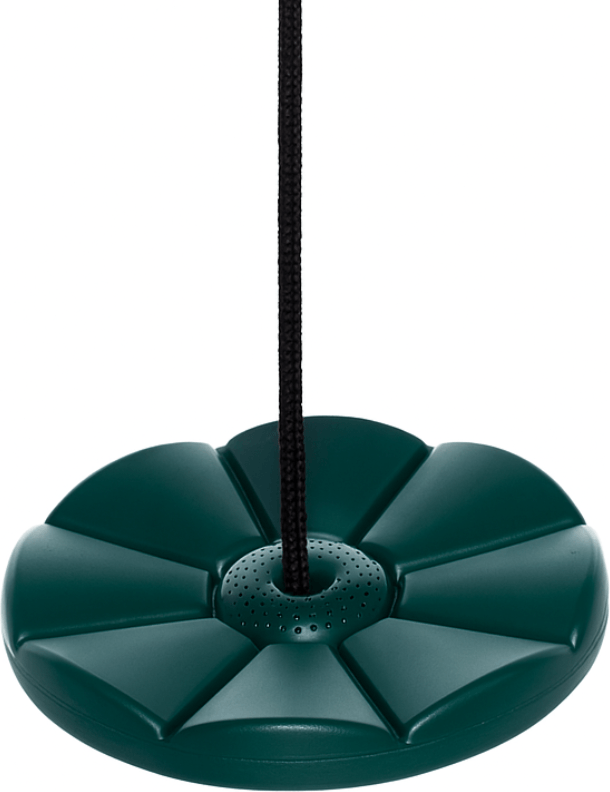 tallerkengynge ø28 cm - mørkegrøn (sort reb)