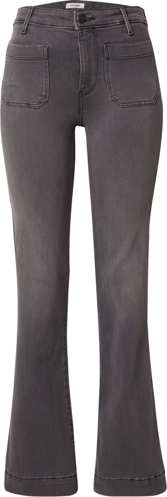 wrangler flared jeans 'flare' i grey denim