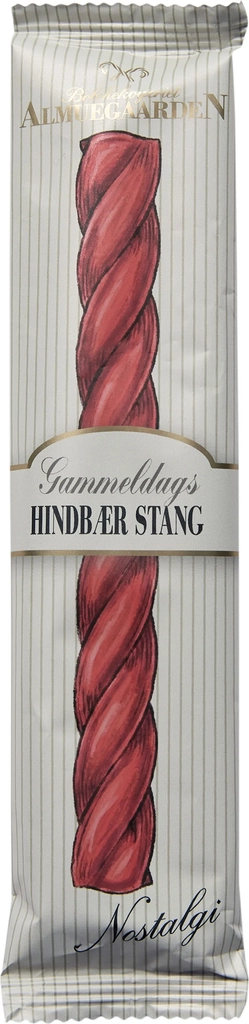 Almuegaarden Hindbær Nostalgi Stang, 50g - Bolcher hos Magasin