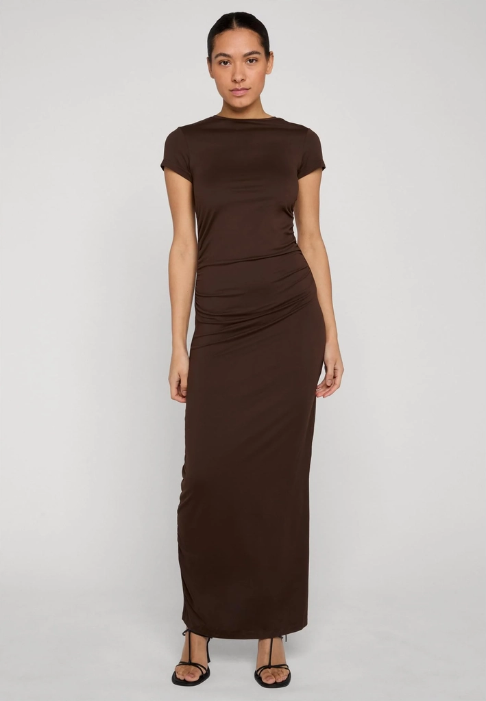 UC Ladies UC Long Stretch Jersey Dress Brown / L Klänning