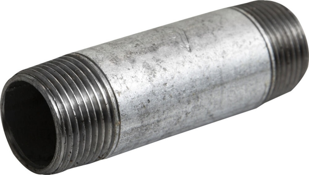 Unite Nippelrør Galvaniseret Ø 1/2"