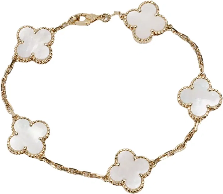vintage alhambra yellow gold bracelet