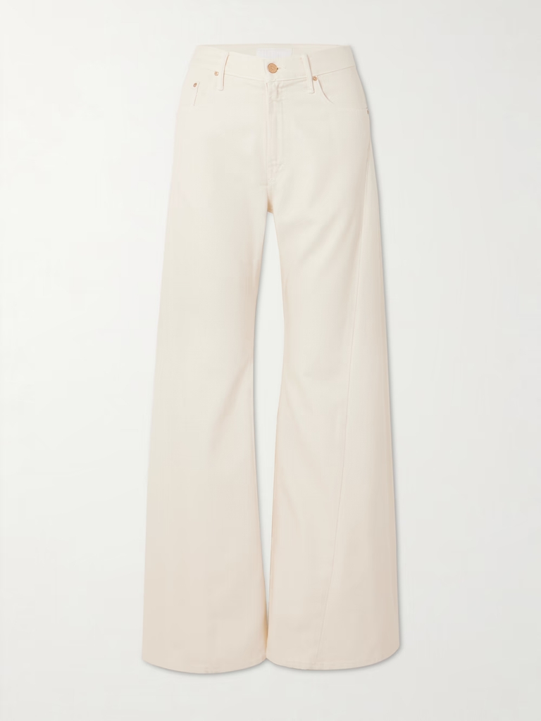 snacks! the lemon twist sneak high-rise wide-leg jeans