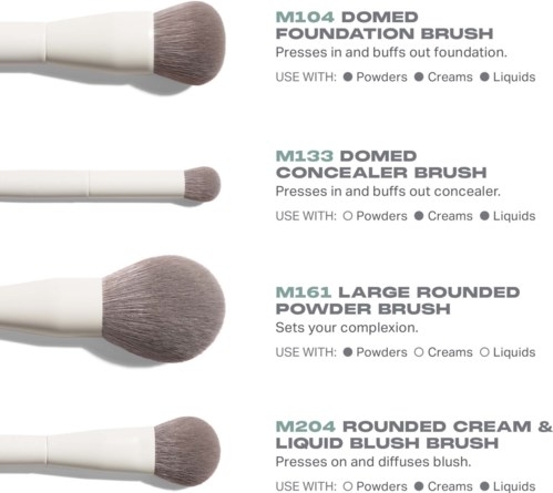 morphe best of blends 8-piece face & eye brush set