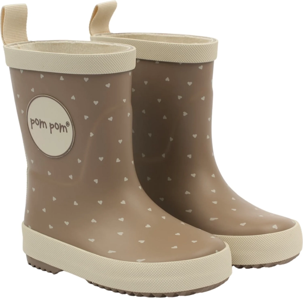 Pom Pom Pmbliss Gumboots Aop - Brown