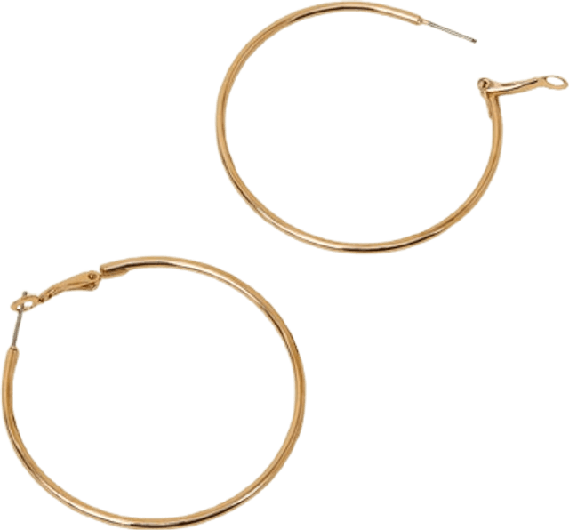 Accessorize – Guldfärgade mellanstora creoler No
