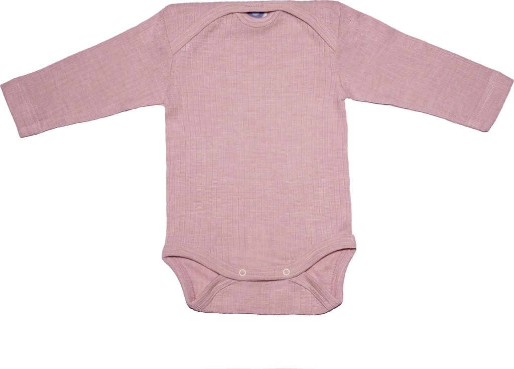 cosilana baby body uld/silke/bomuld, rosa