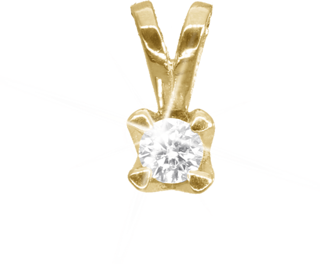 aagaard's vedhæng, 8k guld m/0,25 labgrown diamant