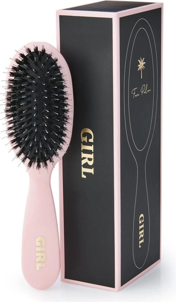 fan palm hair brush "girl" - small