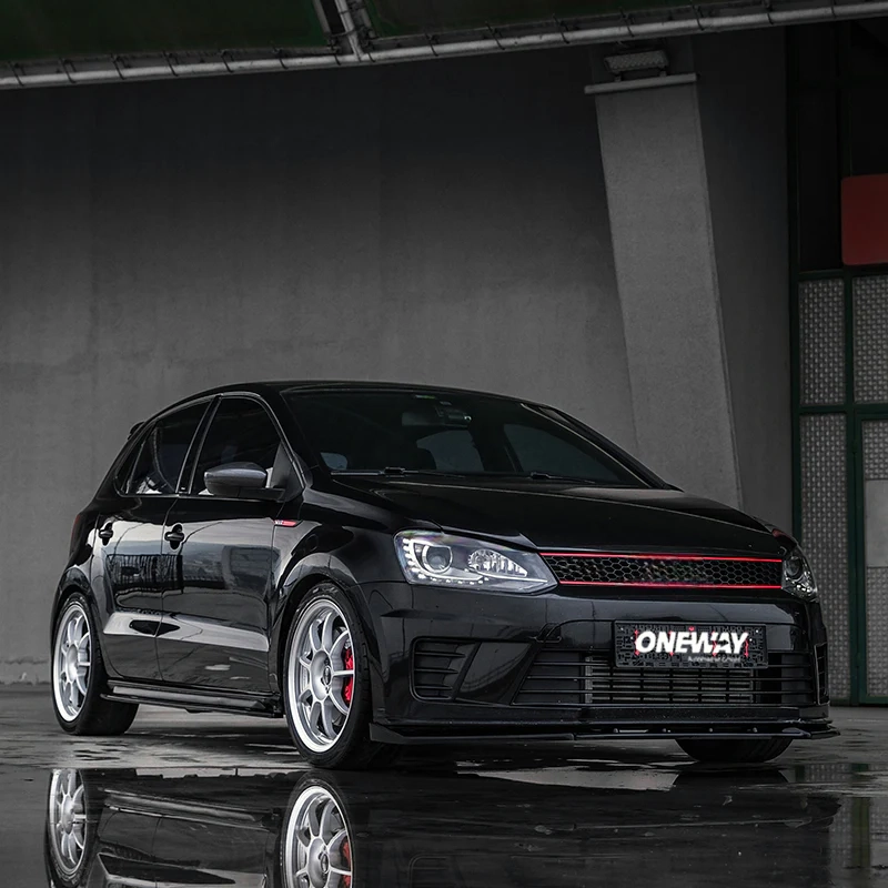 oneway complete body kit suitable for volkswagen polo 6r gti 2009-2014 - gloss black