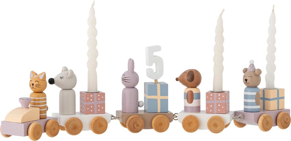 bloomingville mini - junaid birthday decoration - rose, mdf