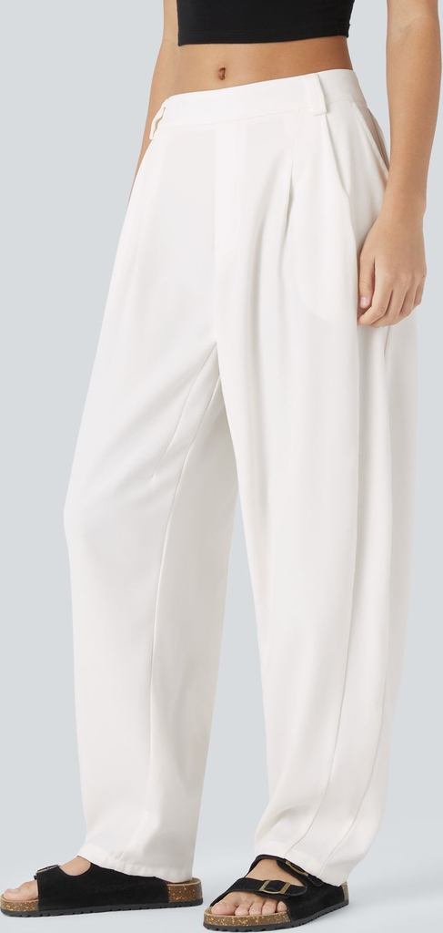 mid rise pocket barrel leg baggy work pants
