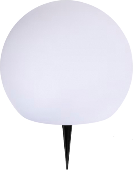Enjoy solcelle kugle med spyd hvid Ø 20 cm