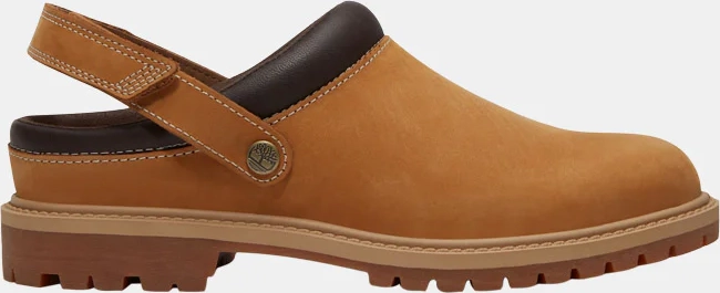 Timberland Prem Clog Shoe Wheat Nubuck Butler Loftet - Brun