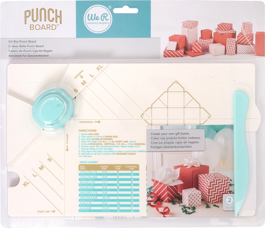 we r makers - gift box punch board