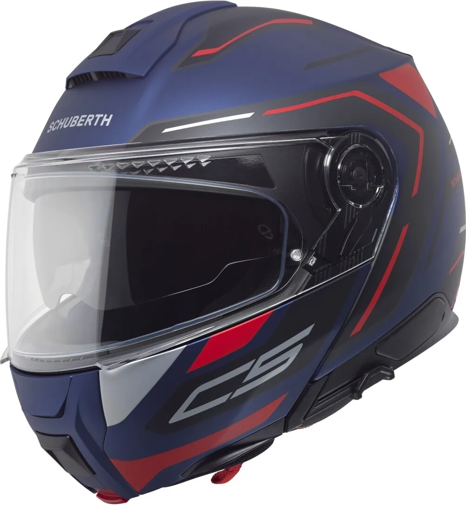 Schuberth C5 Omega klaphjelm rød