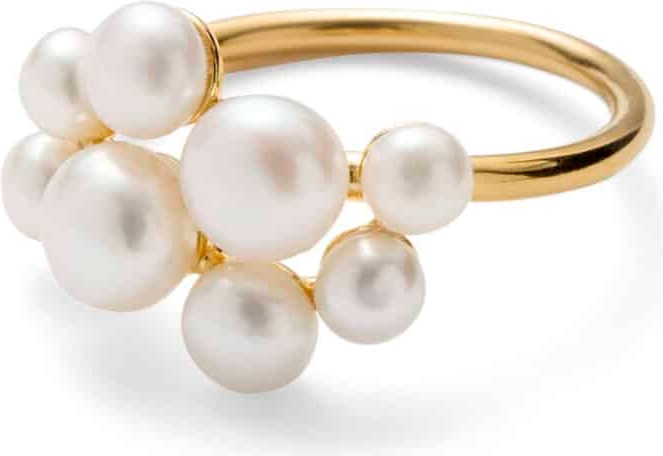 pernille corydon - blossom ring - forgyldt sølv