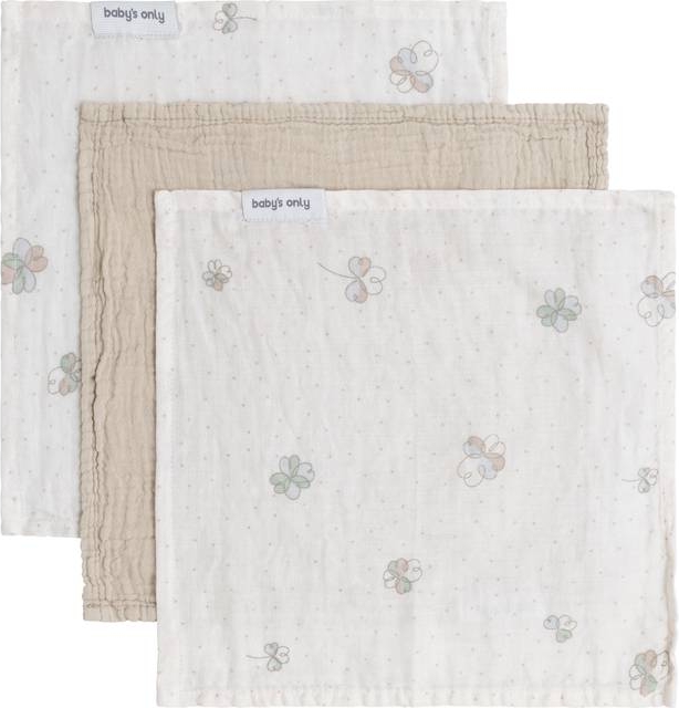 Baby s Only Tender Bomuldsstofble 3-Pak Beige Clover