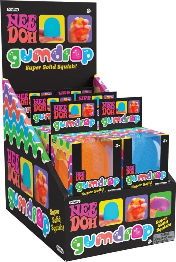 NeeDoh Squeeze Figures Gumdrop Display