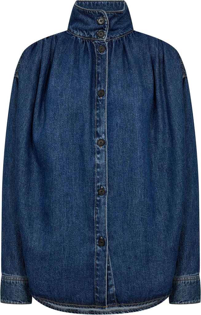 IRO Julie Kvinde Blue Fluid Toppe Str 38 - hos Magasin