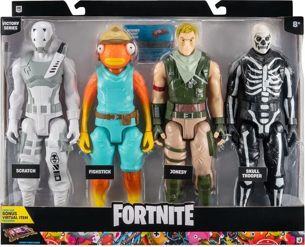 Fortnite Victory Squad Mode Figurer 4 Pak 30 cm