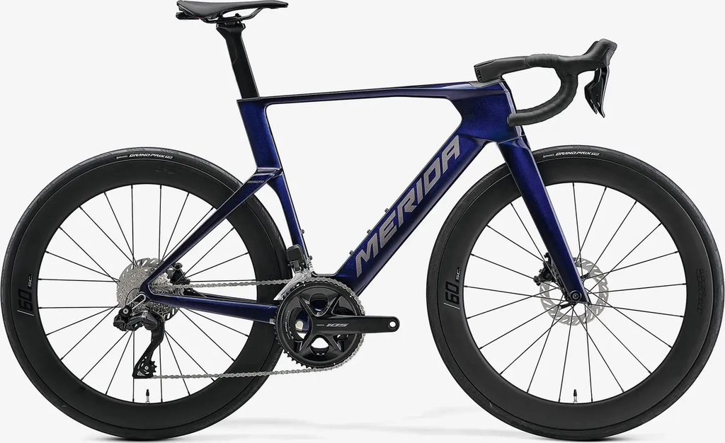 merida reacto 6000 purple 105 di2 carbon racercykel 50cm
