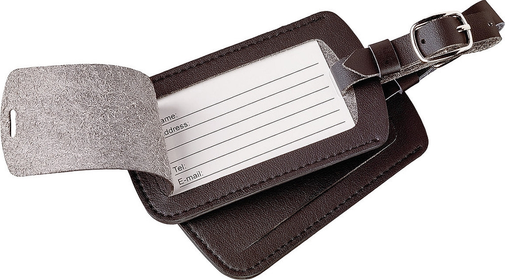 Go Travel Luggage Labels - Black - ONE SIZE