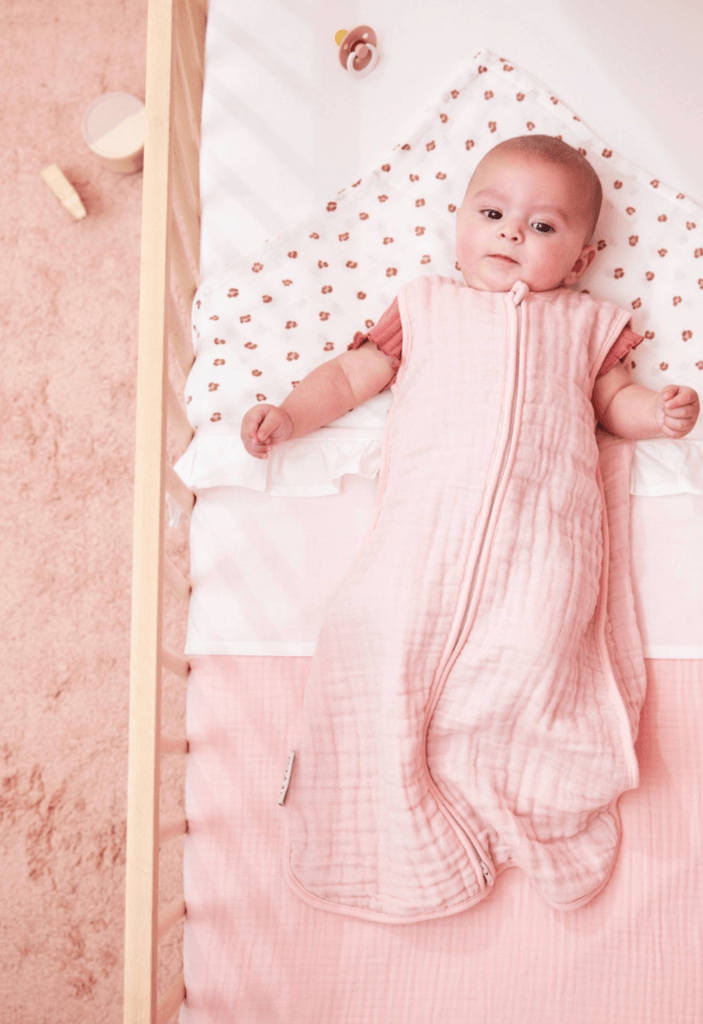 musselin sovepose - soft pink