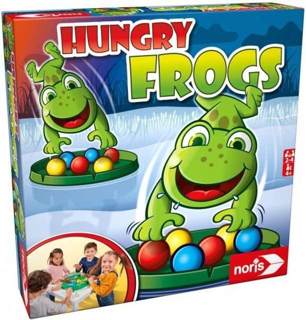 Simba fångstspel Hungry Frogs junior 30 cm grönt