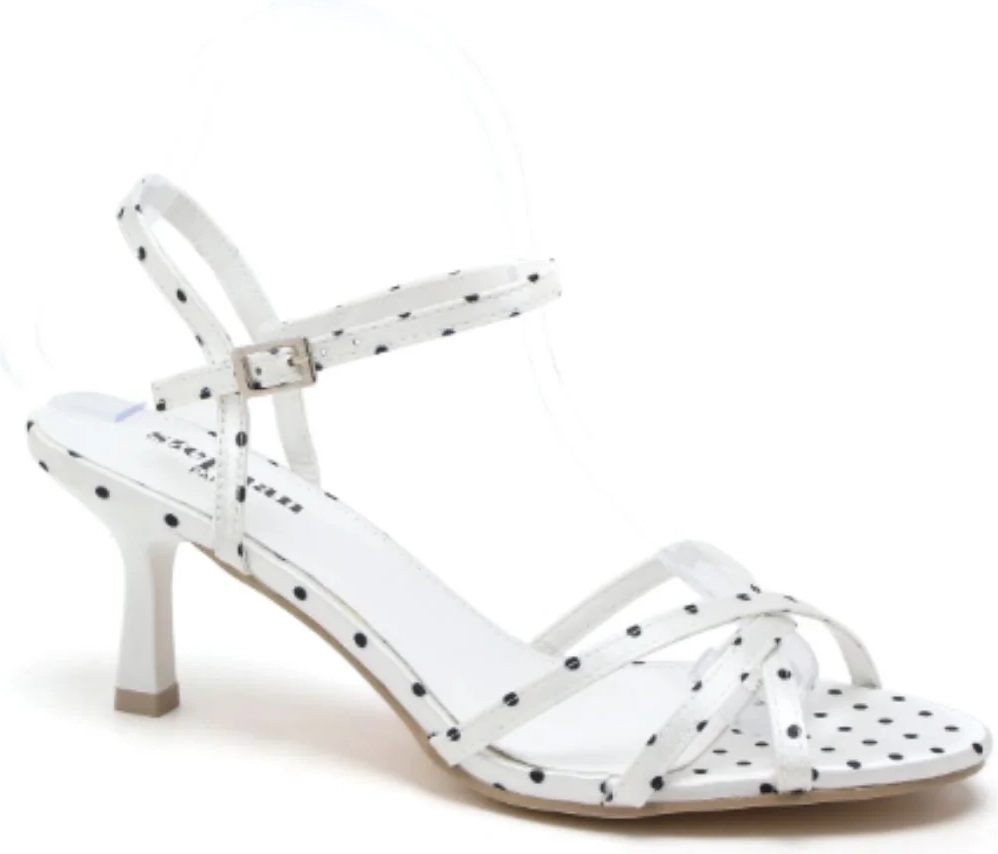bloom - bluebell stiletto - white