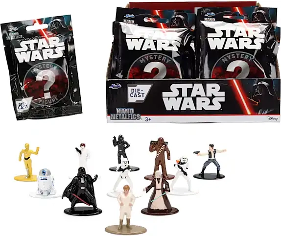 star wars blind pack nanofigur 4 cm - flere varianter - assorteret