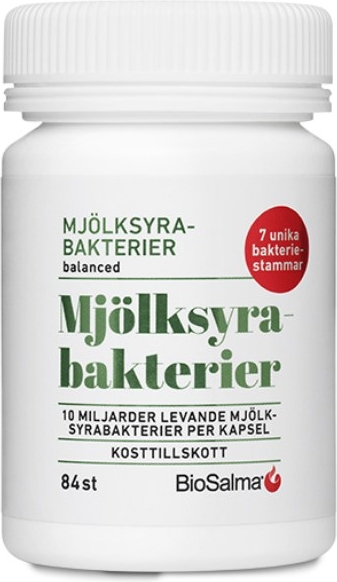 BioSalma Mælkesyrebakterier 7 stammer, 84 kapsler