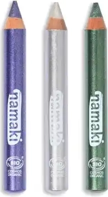 namaki - glitter ansigts-farveblyanter - 3 stk, moonlight