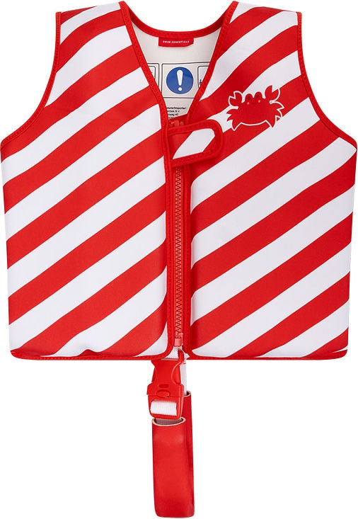 Swim Essentials Svømmevest Crabby - Rød/Hvid
