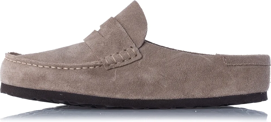 birkenstock - naples wrapped suede leather - taupe