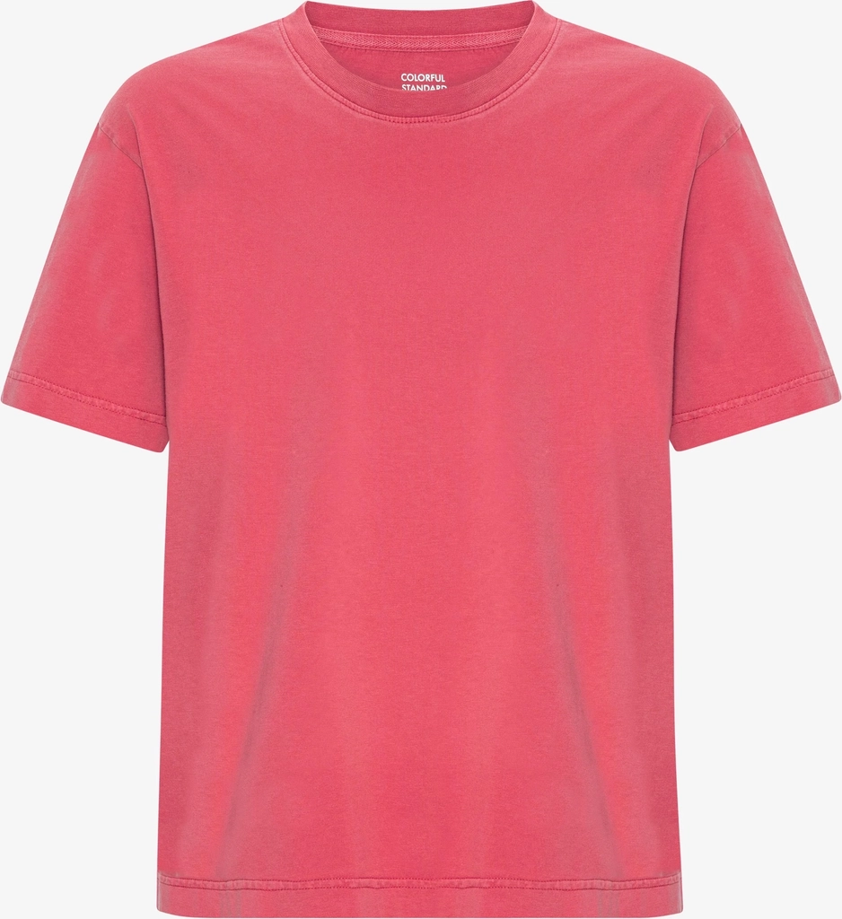 oversized organic t-shirt - faded red
