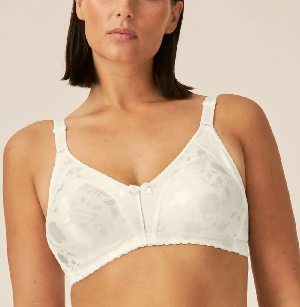 NATURANA BH Heritage Minimizer Soft Bra Floral Champagne polyamid B 75 Dame